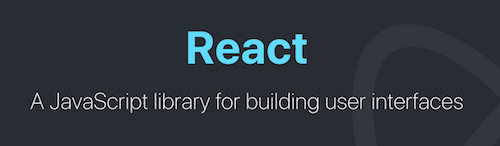 React homepage screenshot: "A JavaScript library for building user interfaces"