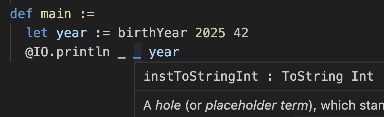 instToStringInt